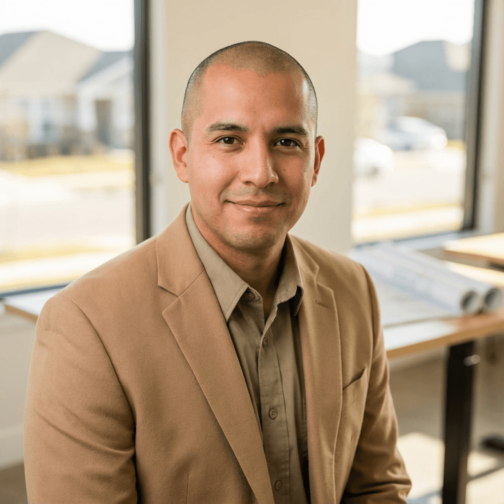 Rafael Ortiz in a work shirt outdoors
